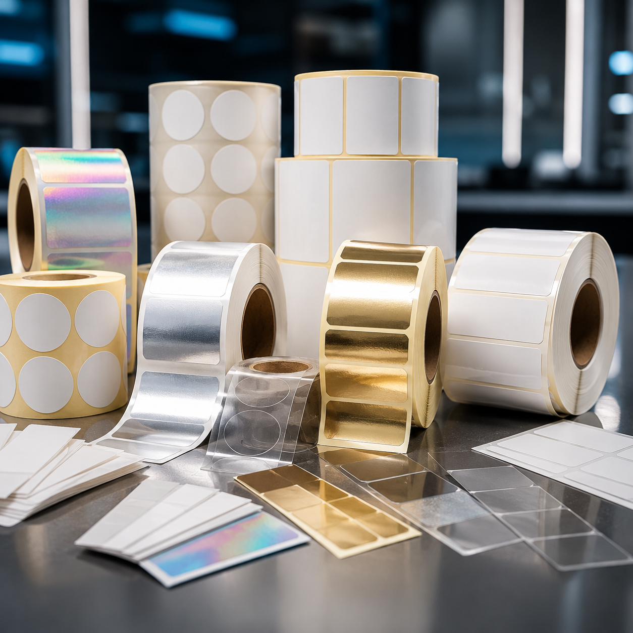 RUXO label materials and substrates