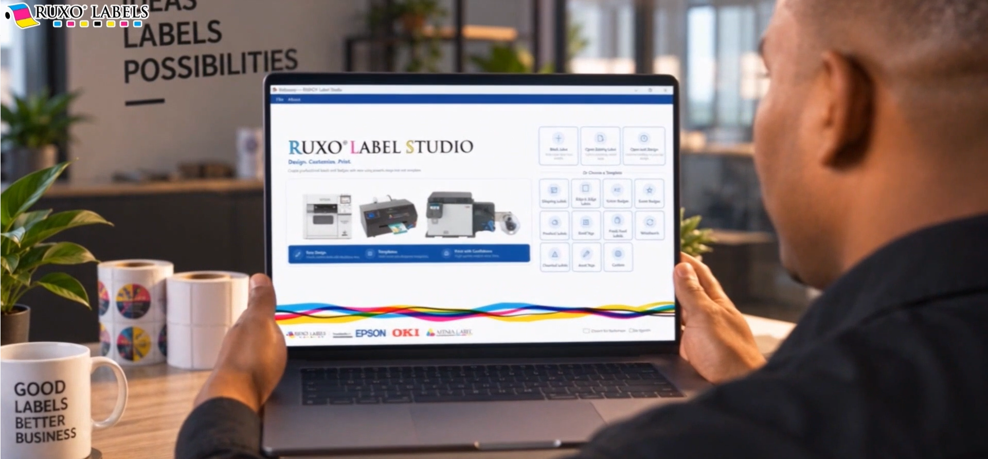 RUXO Label Studio software workspace